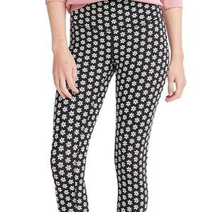 Levi’s Daisy Print High Rise Logo Black White Yoga Athletic‎ Sporty Leggings XS